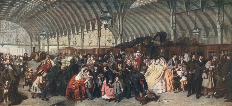 Järnvägsstationen, 1862 av William Powell Frith