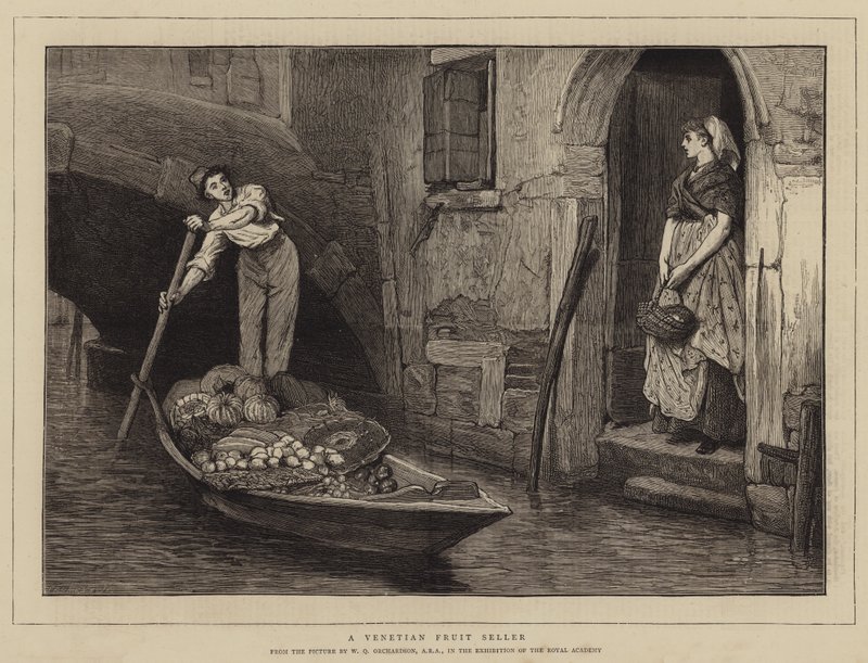En venetiansk fruktförsäljare av William Quiller Orchardson