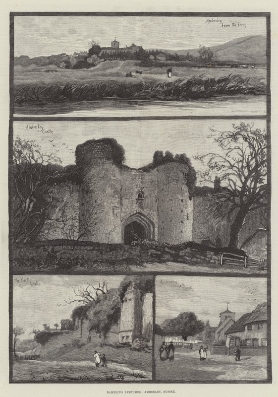 Vandringsskisser, Amberley, Sussex av William Rainey