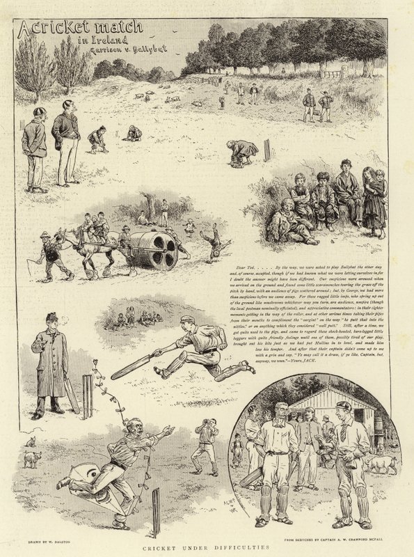 En cricketmatch på Irland av William Ralston