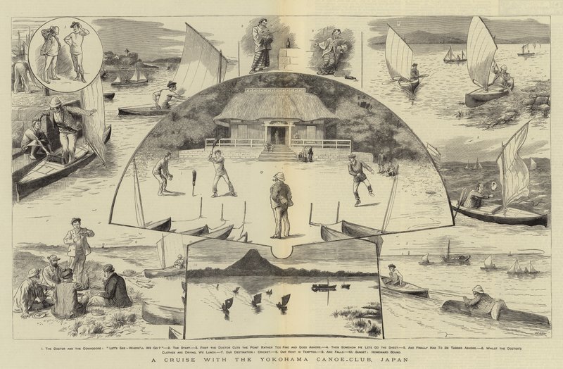 En kryssning med Yokohama Canoe-Club, Japan av William Ralston