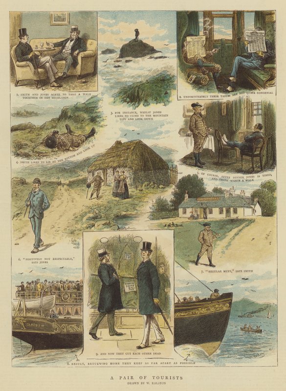 Ett par turister (kromolit) av William Ralston