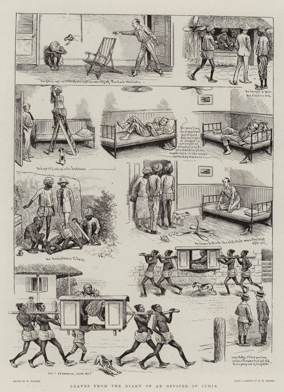 Blad från dagboken från en officer i Indien av William Ralston