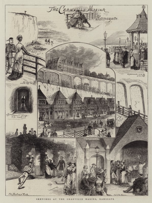Skisser vid Granville Marina, Ramsgate av William Ralston