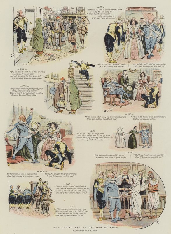 The Loving Ballad of Lord Bateman (chromolitho) av William Ralston