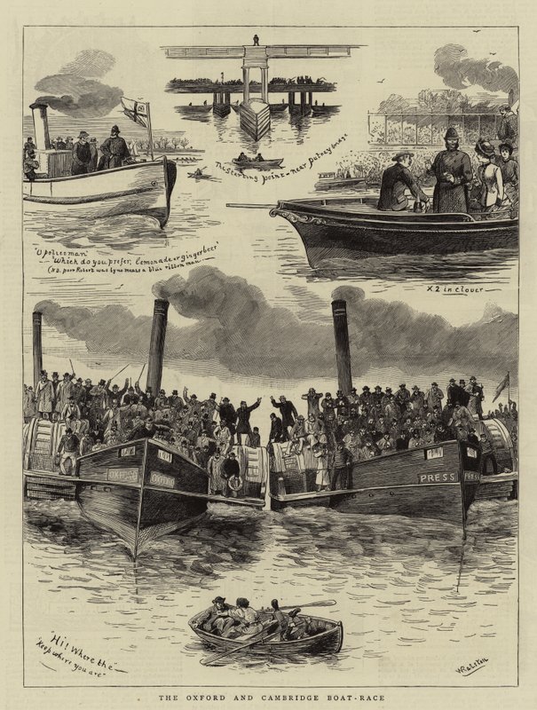 Oxford och Cambridge Boat-Race av William Ralston