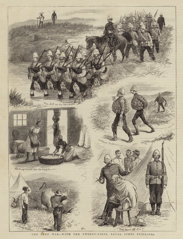 Zulukriget, med de tjugoförsta, kungliga skotska Fusiliers av William Ralston