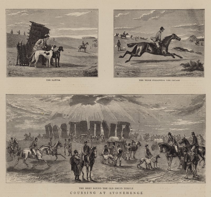 Coursing vid Stonehenge av William Small