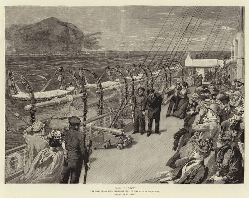 SS Scot, New Union Lines passagerarfartyg till Godahoppsudden av William Small