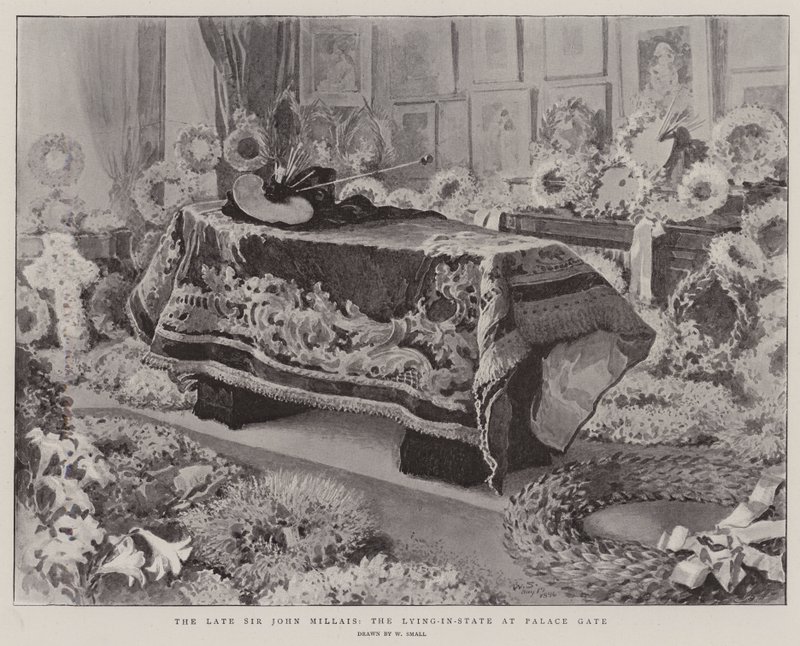 Den sene Sir John Millais, den som ligger i staten vid Palace Gate av William Small