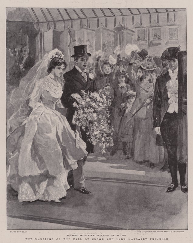 Äktenskapet mellan Earl of Crewe och Lady Margaret Primrose av William Small
