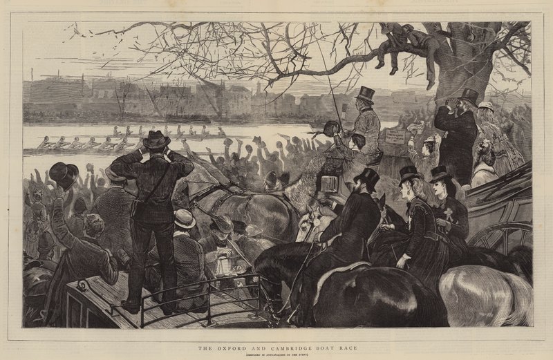 Oxford och Cambridge Boat Race av William Small