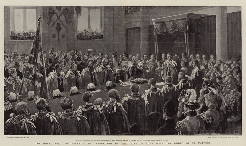Det kungliga besöket i Irland, hertigen av Yorks investiture med St Patricks orden av William Small
