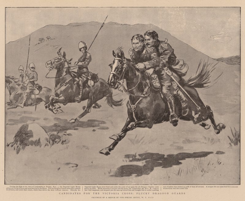 Kandidater till Victoriakorset, Plucky Dragoon Guards av William T. Maud