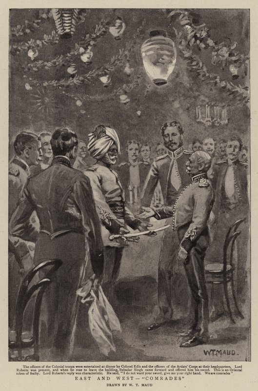 Öst och väst, kamrater av William T. Maud