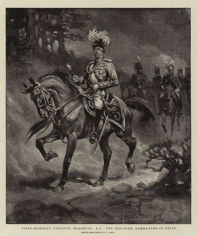 Fältmarskalk Viscount Wolseley, KP, den avgående överbefälhavaren av William T. Maud