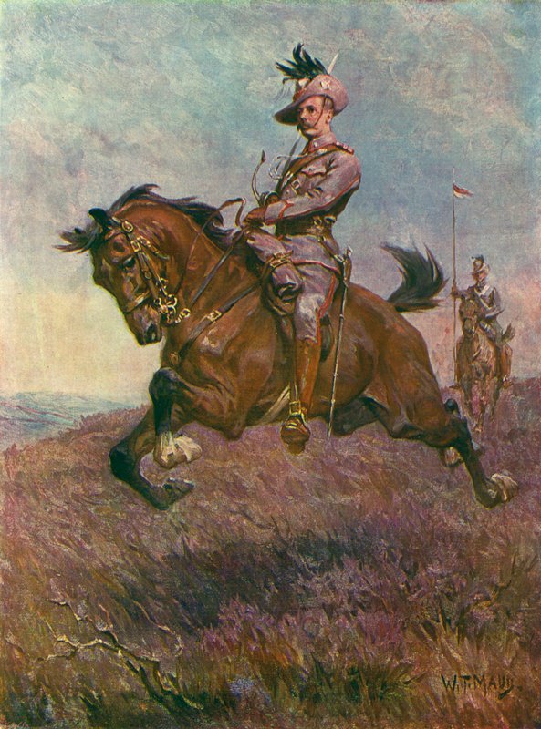 Officer och soldat i New South Wales Lancers, boerkriget, Sydafrika av William T. Maud