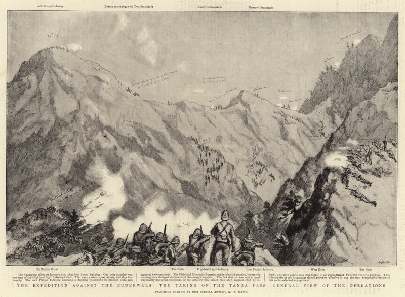Expeditionen mot Bunerwals, intagandet av Tanga-passet, allmän översikt över operationerna av William T. Maud