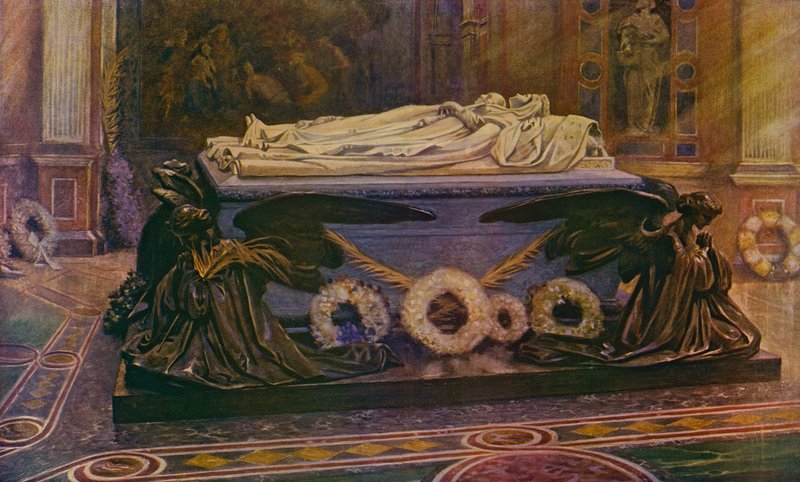 Drottning Victorias och prinsgemalens gravar i Royal Mausoleum i Frogmore av William T. Maud