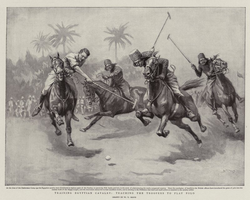 Att träna egyptiskt kavalleri, lära soldaterna att spela polo av William T. Maud