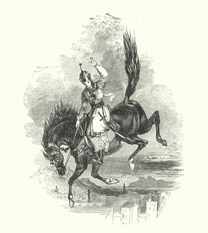 Den magiska hästen (gravyr) av William (after) Harvey