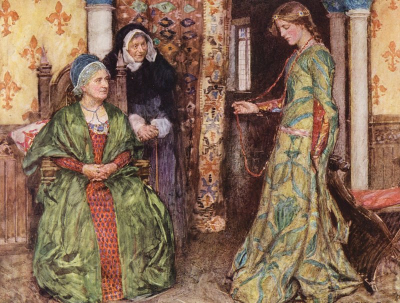 Shakespeares Romeo och Julia: Akt I, scen III (färglitografi) av William (after) Hatherell