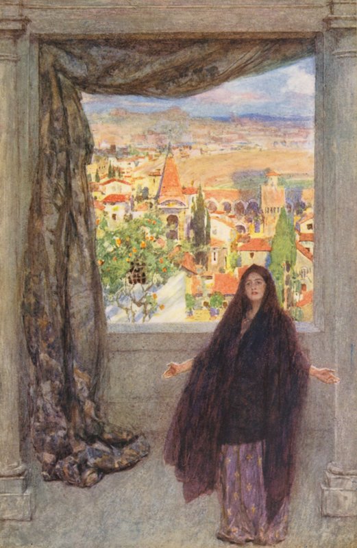 Shakespeares Romeo och Julia: Prolog (färglitografi) av William (after) Hatherell