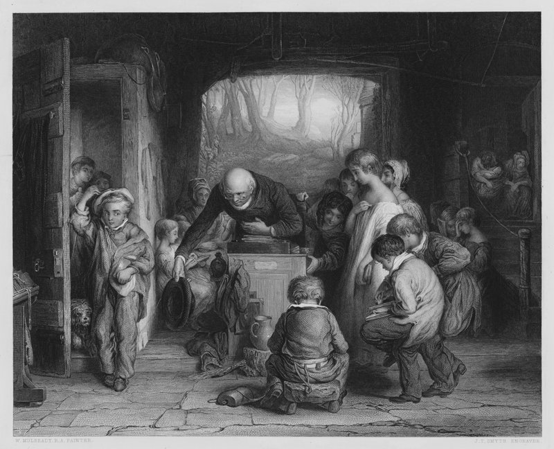 The Last In, från bilden i Vernon Gallery (gravyr) av William (after) Mulready