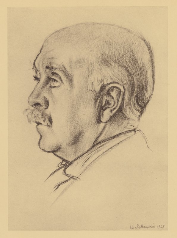Porträtt av Max Beerbohm (litografi) av William (after) Rothenstein