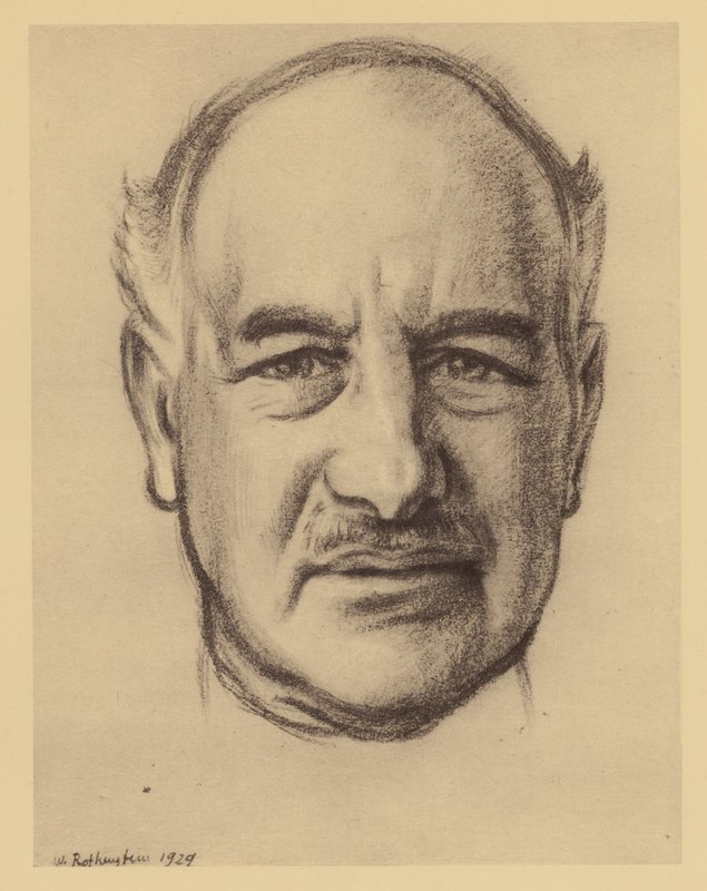 Porträtt av Rt Hon Lord Melchett of Landford (litografi) av William (after) Rothenstein