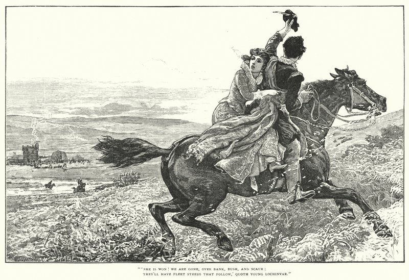 Lochinvar (gravyr) av William (after) Small
