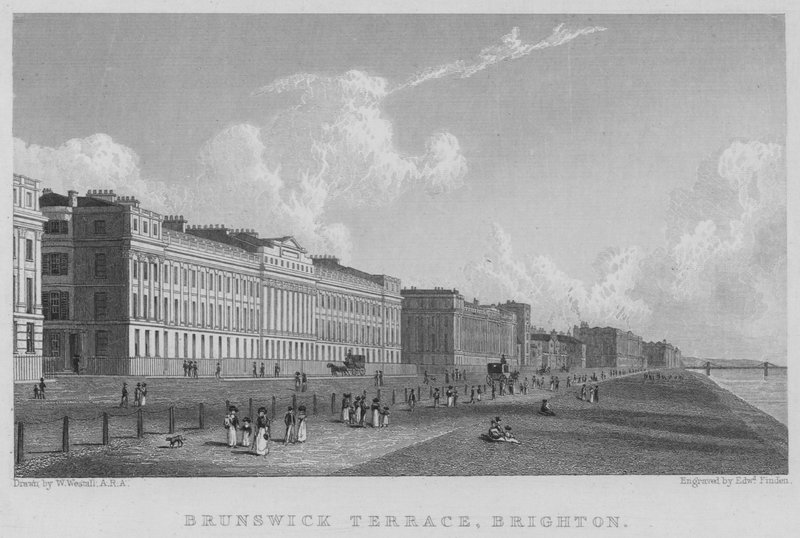 Brunswick Terrace, Brighton (gravyr) av William (after) Westall