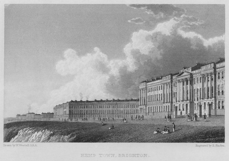 Kemp Town, Brighton (gravyr) av William (after) Westall