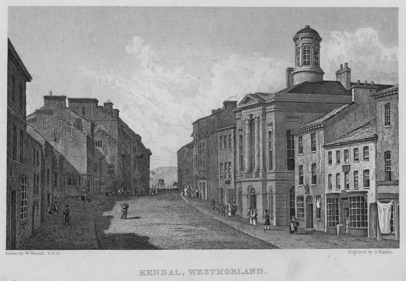 Kendal, Westmorland (gravyr) av William (after) Westall