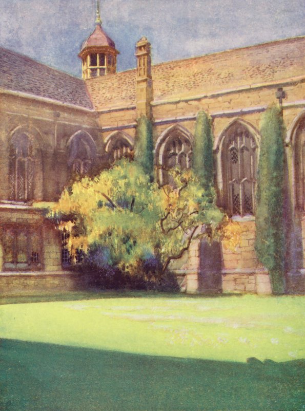 Ruskins hörn i Wadhams trädgård (färglitografi) av William Ainsworth Wildman