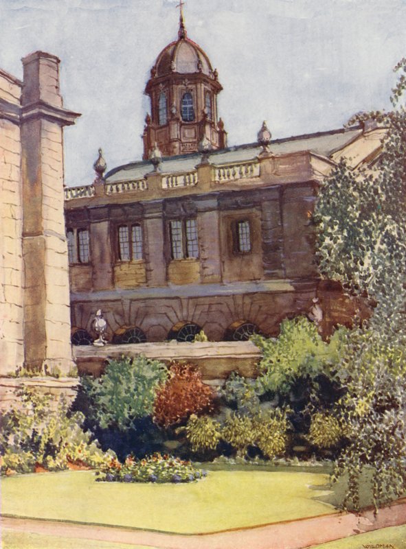 Sheldonian Theatre och Bodleian Library från Rector