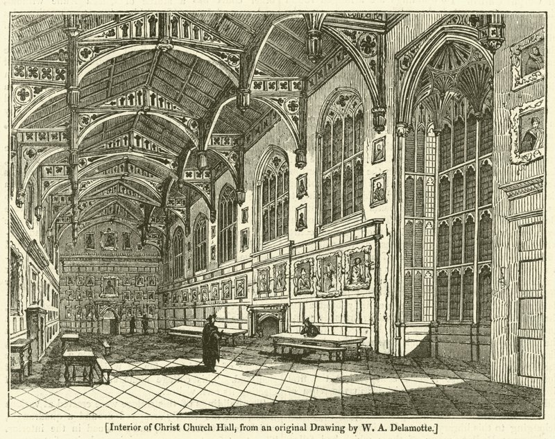 Interiör av Christ Church Hall av William Alfred Delamotte