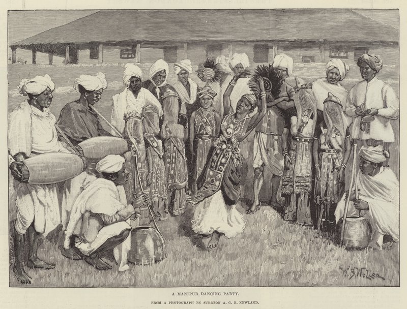 En Manipur-dansfest av William Barnes Wollen