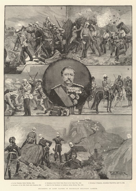 Incidenter från Lord Napier från Magdalas militära karriär av William Barnes Wollen