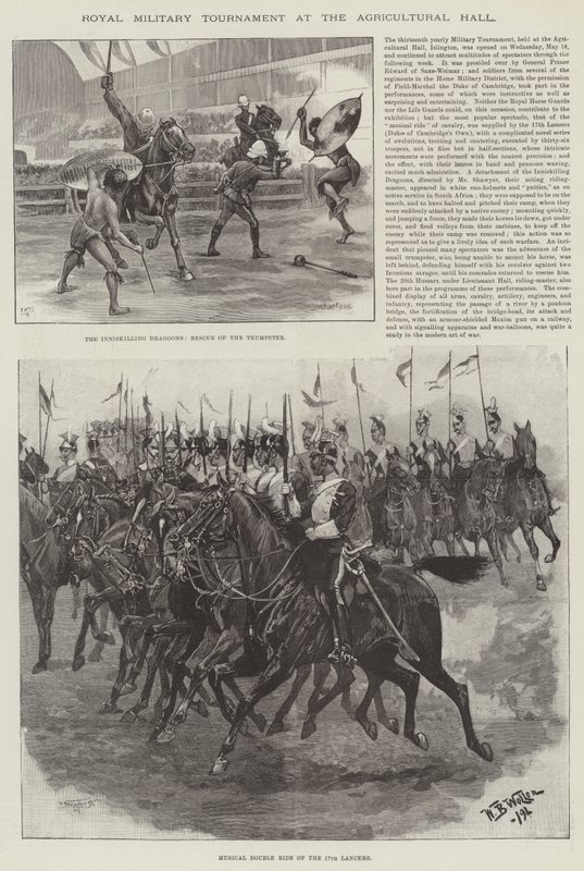 Kunglig militärturnering i Lantbrukshallen av William Barnes Wollen