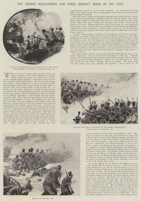 Gordon Highlanders och deras doftiga gärningar från det förflutna av William Barnes Wollen