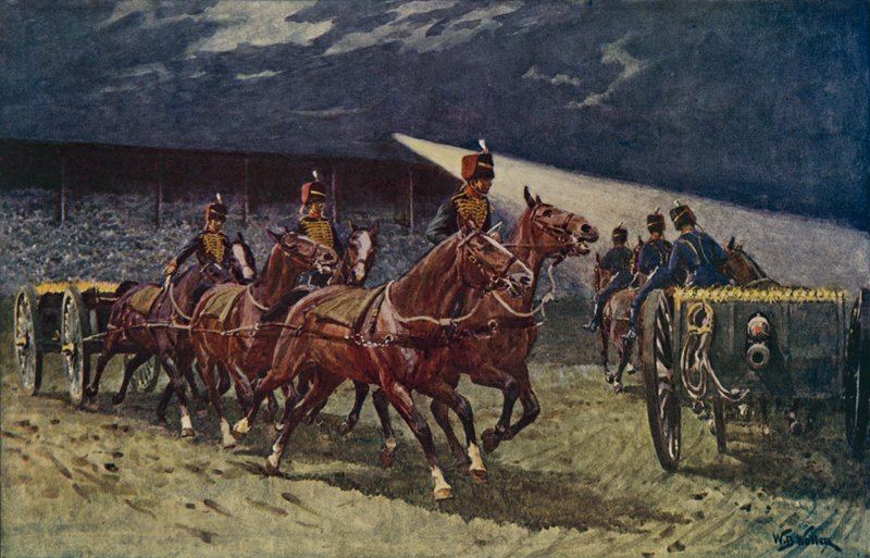 Royal Horse Artillery kör vid strålkastartatueringen av William Barnes Wollen