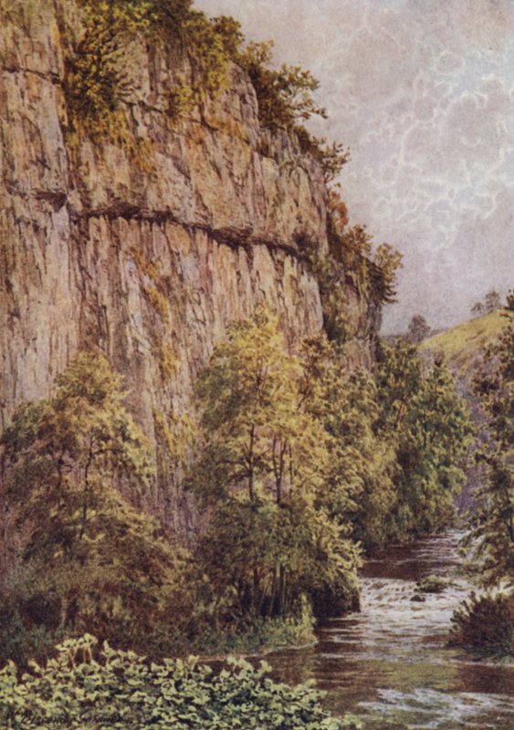 Chee Tor, Chee Dale, nära Buxton av William Biscombe Gardner