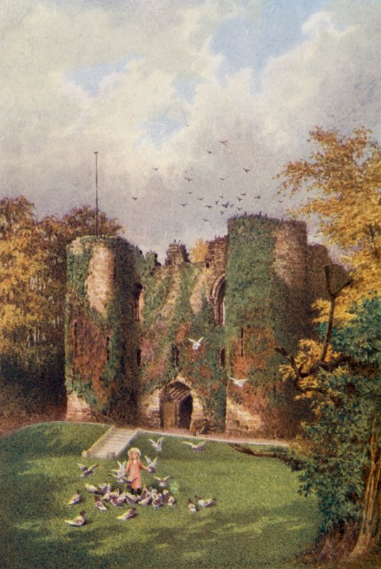 Tonbridge Castle (färglitografi) av William Biscombe Gardner