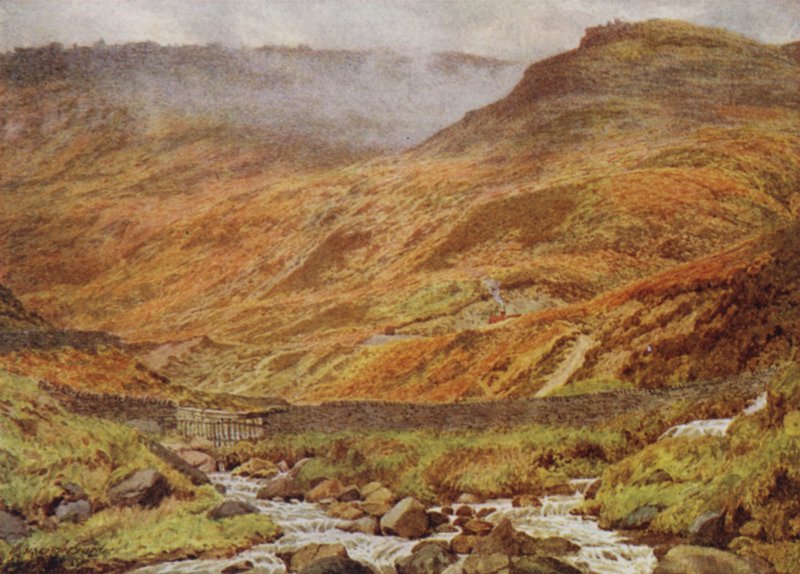 Upper Tor Rocks från Grindsbrook, nära Edale av William Biscombe Gardner