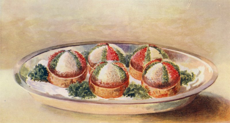 Aigrettes av kall lax (färglitografi) av William Bradshaw Handforth