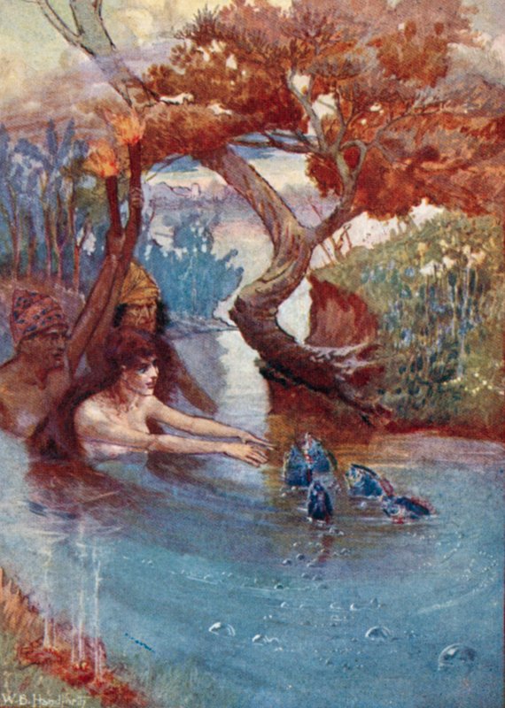 Illustration för Vathek, An Arabian Tale, av William Beckford (färg litho) av William Bradshaw Handforth