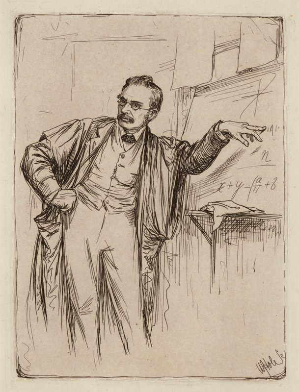 George Chrystal, professor i matematik (gravyr) av William Brassey (after) Hole