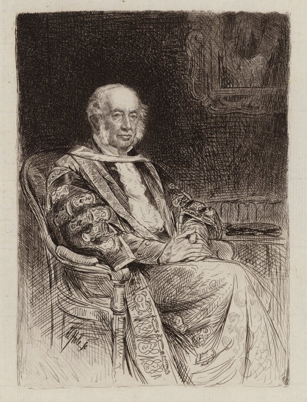 John Inglis of Glencorse, Lord Justice General of Scotland, kansler (gravyr) av William Brassey (after) Hole