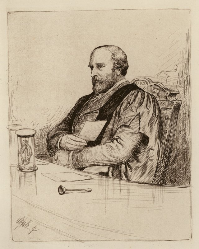 Thomas Grainger Stewart, professor i praktisk fysik (gravyr) av William Brassey (after) Hole